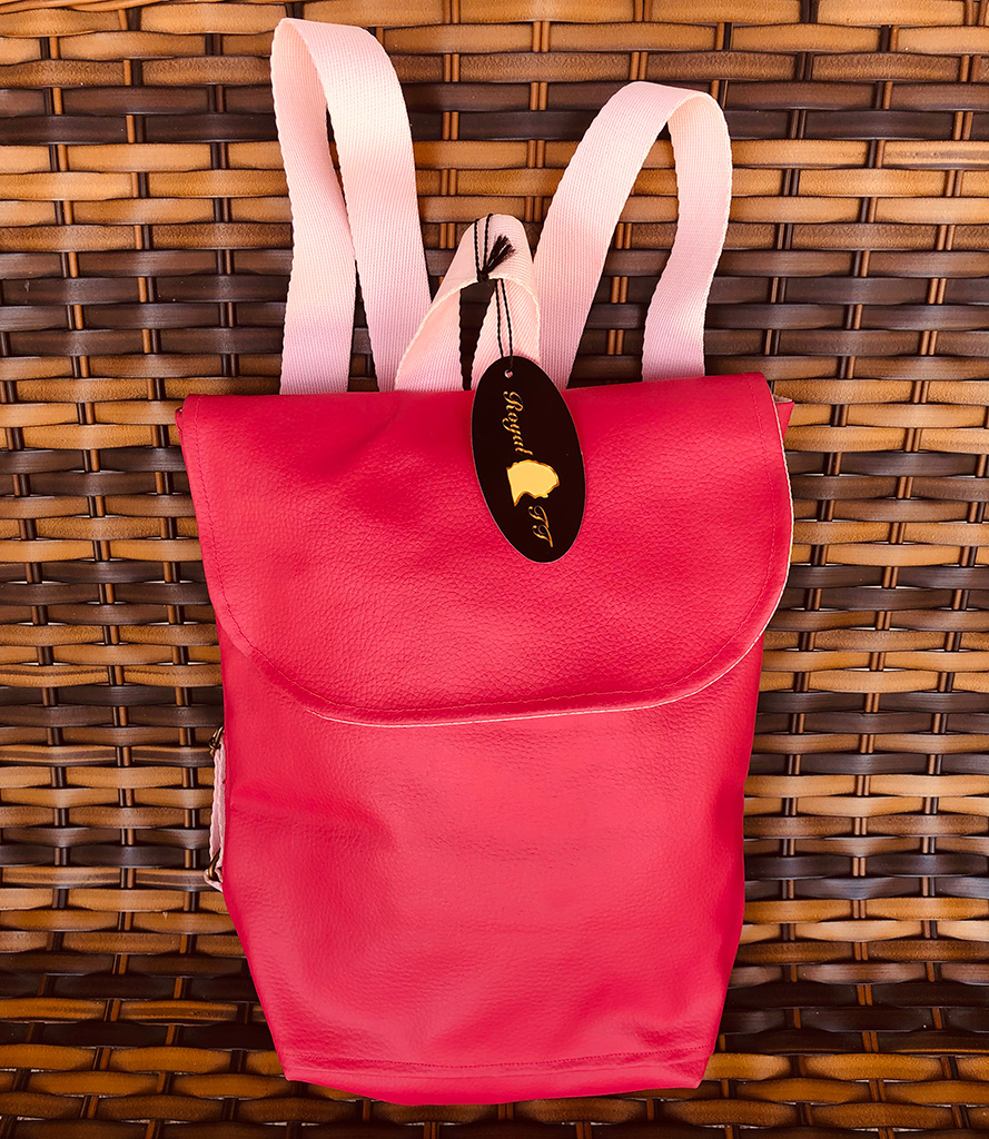 Mochila Feminina Tecido Sint&eacute;tico Rosa Pink