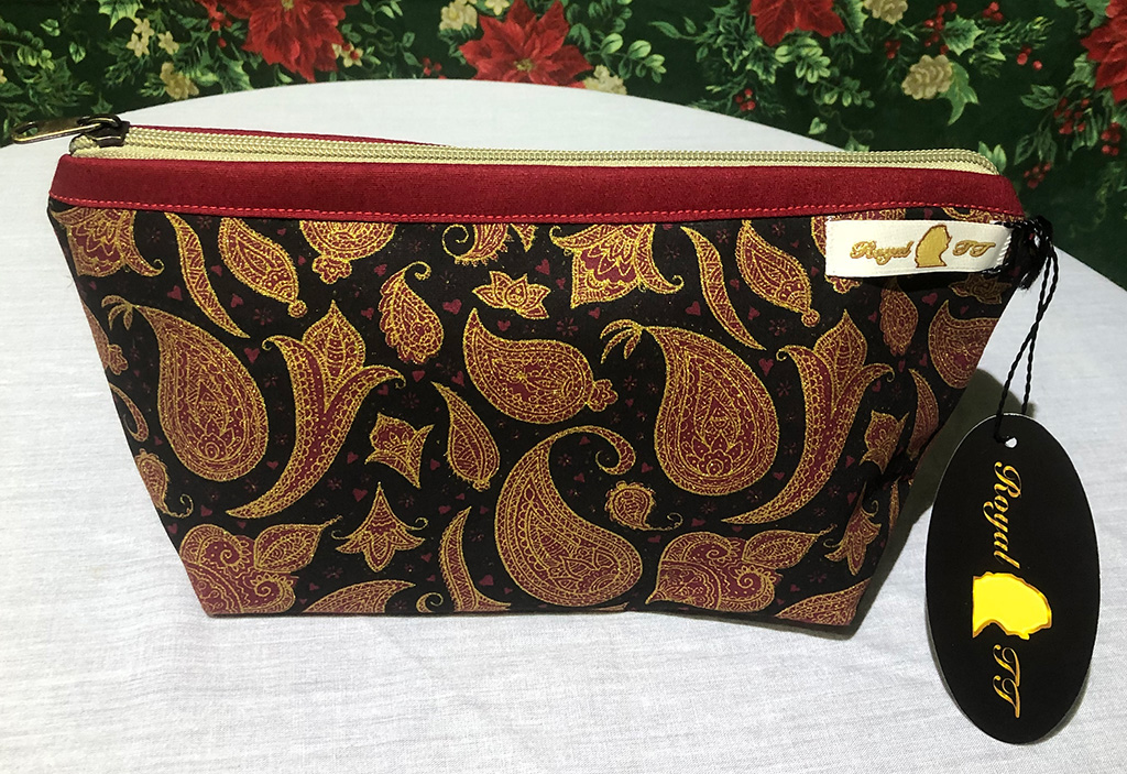 Necessaire Tecido Estampa Indiana