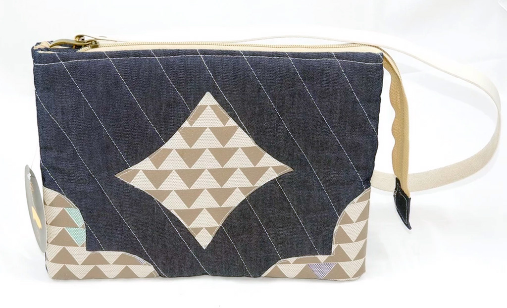 Bolsa Jeans Três Compartimentos